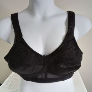 Jodee 3216 NWOT Black Comfort Plus Wireless Mastectomy Bra Size 42A